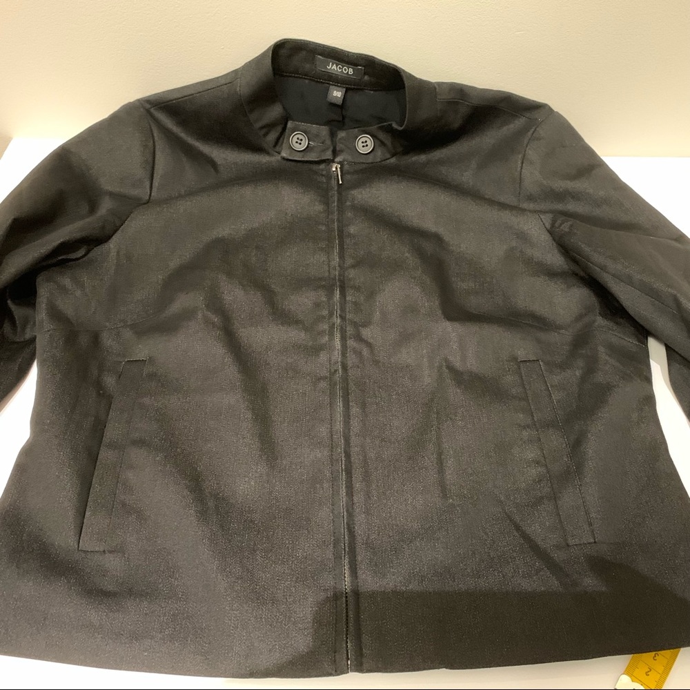Jacob Women’s Black Zipped Cotton Blend Lightweight Jacket, Size 9/10 - Picture 6 of 12